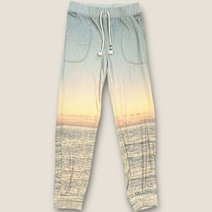 Sol Angeles Girl’s Joggers Ocean Sunset Print - size 14 (fits‎ women’s XS S) USA